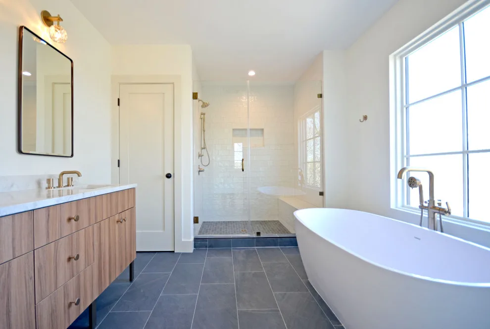 Modern Stucco Cream Design by FitzHarris Designs, Architects + Designers - Photo 4