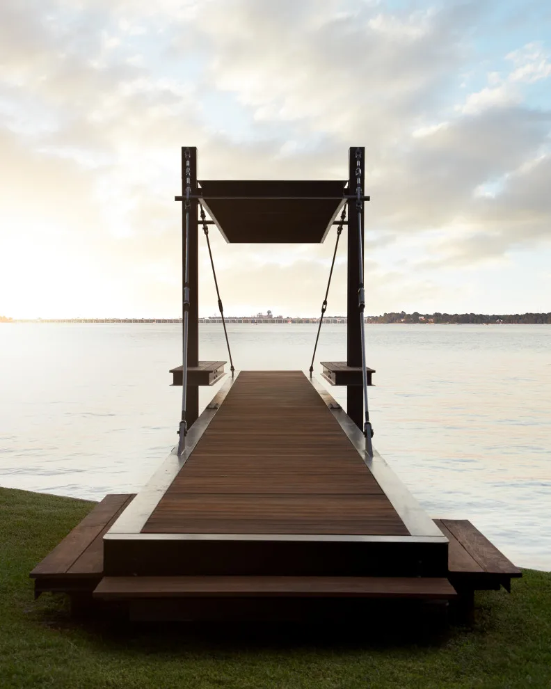 Dock at Twelve-Mile Bayou by Robert M. Cain, Architect - Photo 2