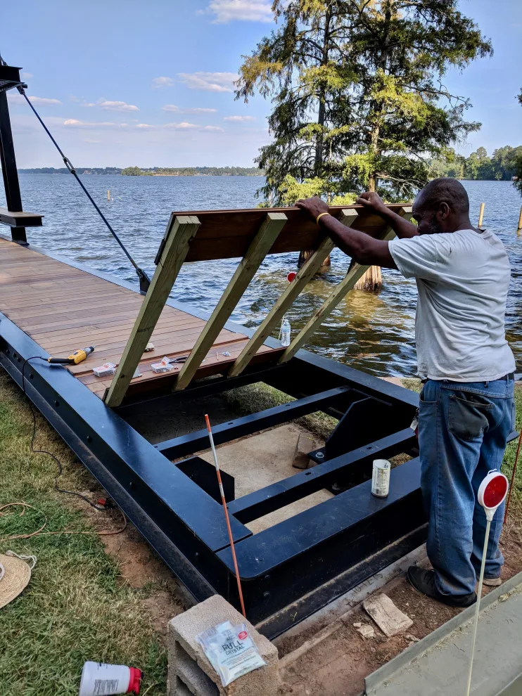 Dock at Twelve-Mile Bayou by Robert M. Cain, Architect - Photo 18