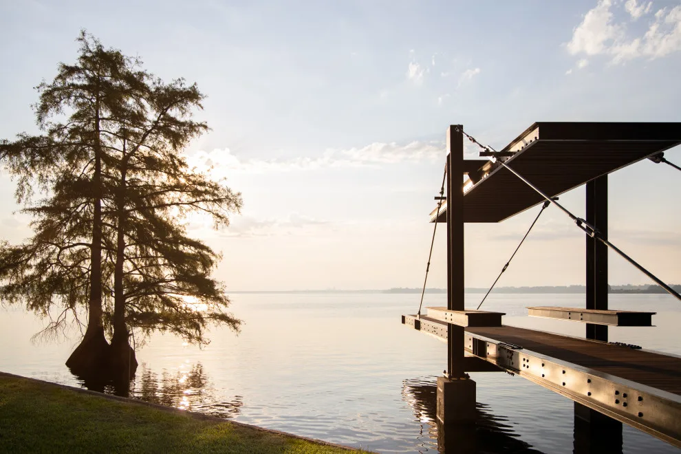 Dock at Twelve-Mile Bayou by Robert M. Cain, Architect - Photo 6