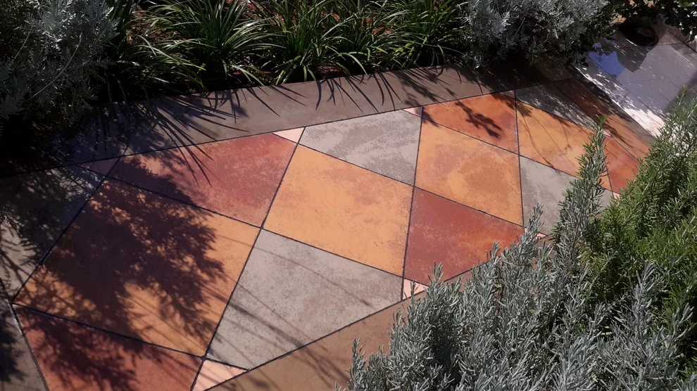 ENGRAVED CONCRETE by Roy Altaras Landscape Design And Build - Photo 16