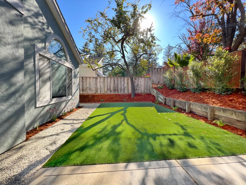 Backyard Transformation (Turf, Pavers, Shrubs, Fence) by San Jose Tree Service & Landscaping - Photo 5