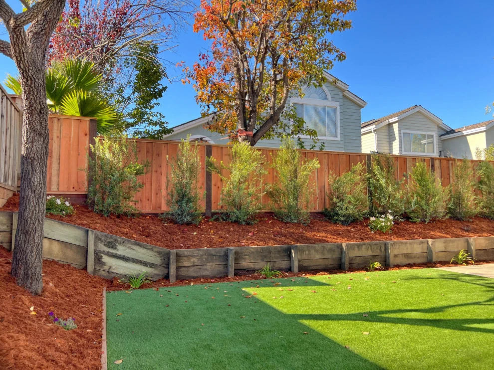 Backyard Transformation (Turf, Pavers, Shrubs, Fence) by San Jose Tree Service & Landscaping - Photo 6