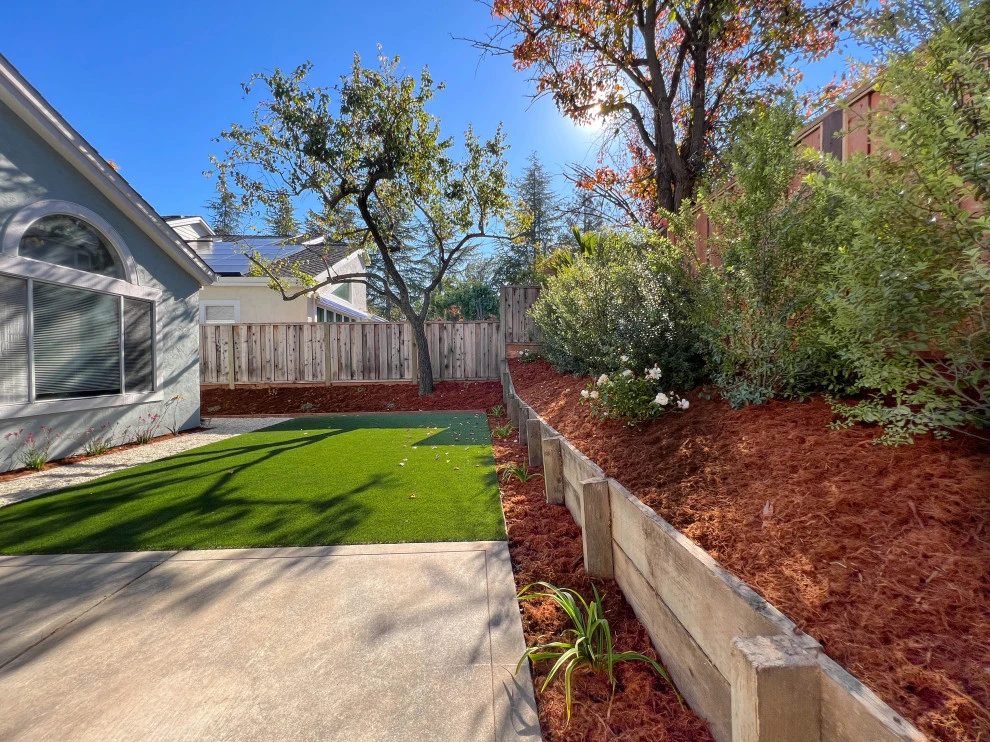Backyard Transformation (Turf, Pavers, Shrubs, Fence) by San Jose Tree Service & Landscaping - Photo 2