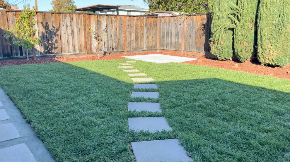 Backyard Remodel (Planter Boxes, Walkways, Pavers, Grass, & Tree Install) by San Jose Tree Service & Landscaping - Photo 3