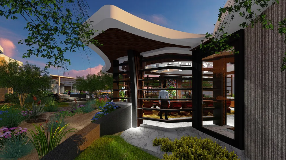 Garden Luxury Dining Set on Its Own by Spacelinedesign Architects - Photo 9