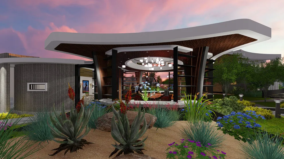 Garden Luxury Dining Set on Its Own by Spacelinedesign Architects - Photo 8