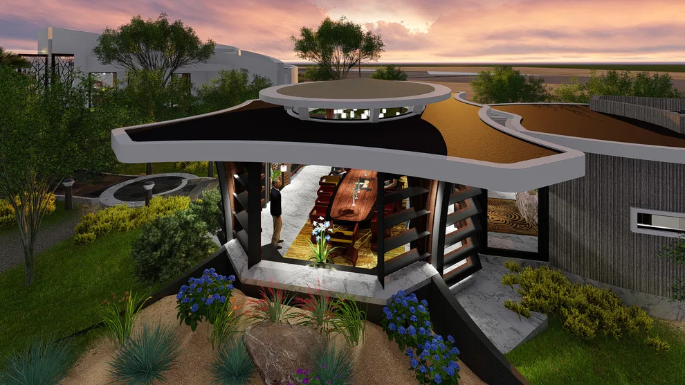 Garden Luxury Dining Set on Its Own by Spacelinedesign Architects - Photo 10