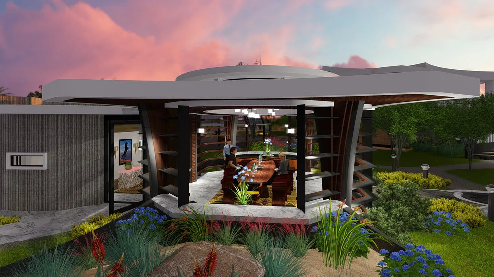 Garden Luxury Dining Set on Its Own by Spacelinedesign Architects - Photo 3