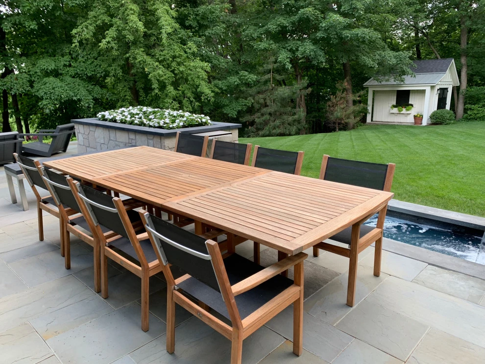 Wayzata Modern Farmhouse Entertainment Addition by Stonepocket Unique Landscapes - Photo 8