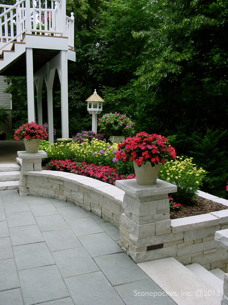 White Walled Gardens in Chanhassen by Stonepocket Unique Landscapes - Photo 6