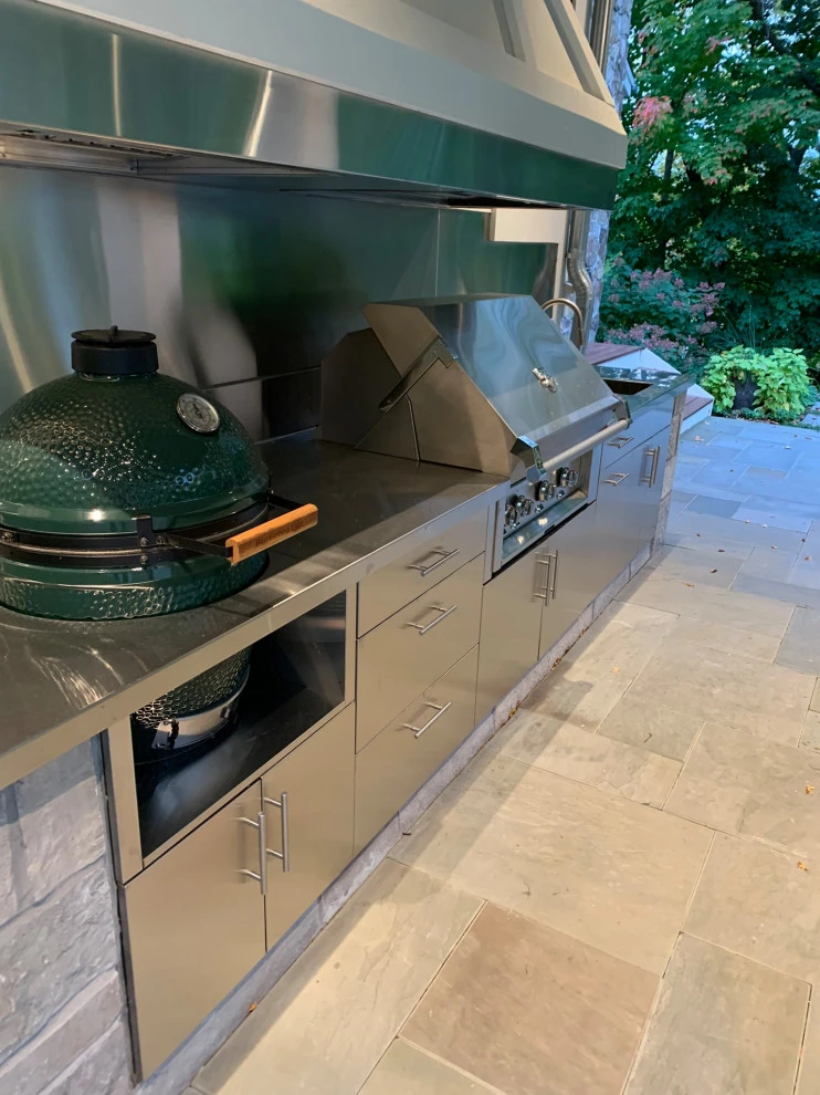 Wayzata Modern Farmhouse Entertainment Addition by Stonepocket Unique Landscapes - Photo 10