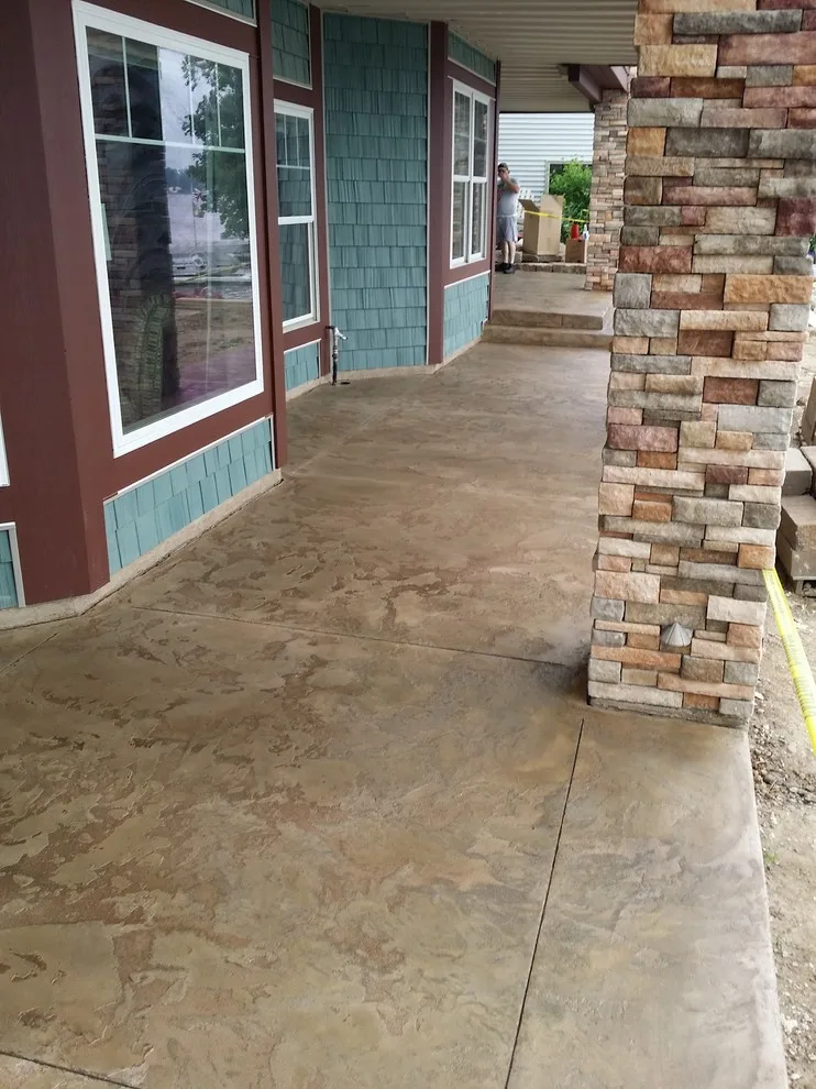 Concrete Overlay for Front Porch by Dancer Concrete Design - Photo 2