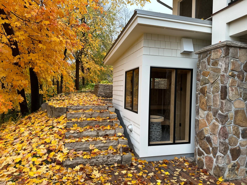 Wayzata Modern Farmhouse Entertainment Addition by Stonepocket Unique Landscapes - Photo 3
