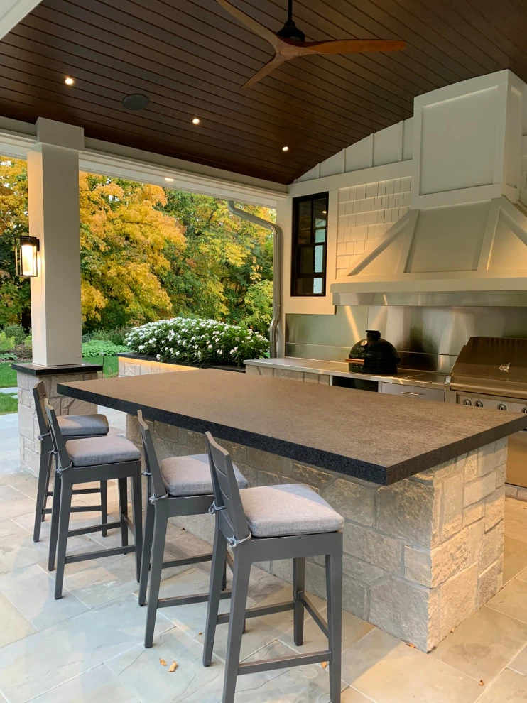 Wayzata Modern Farmhouse Entertainment Addition by Stonepocket Unique Landscapes - Photo 9