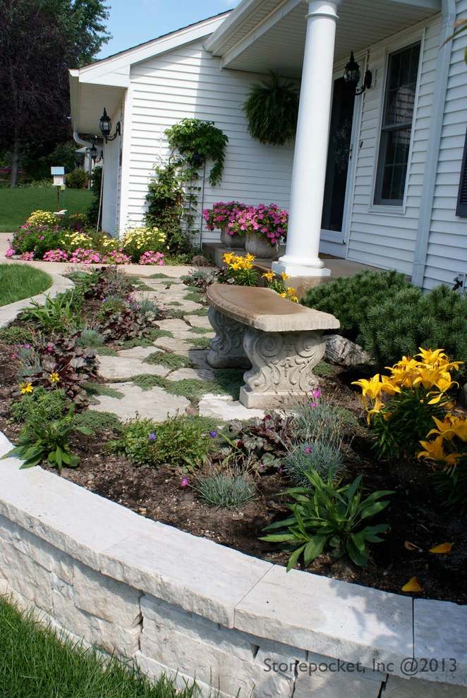 White Walled Gardens in Chanhassen by Stonepocket Unique Landscapes - Photo 16