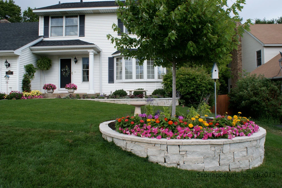 White Walled Gardens in Chanhassen by Stonepocket Unique Landscapes - Photo 3