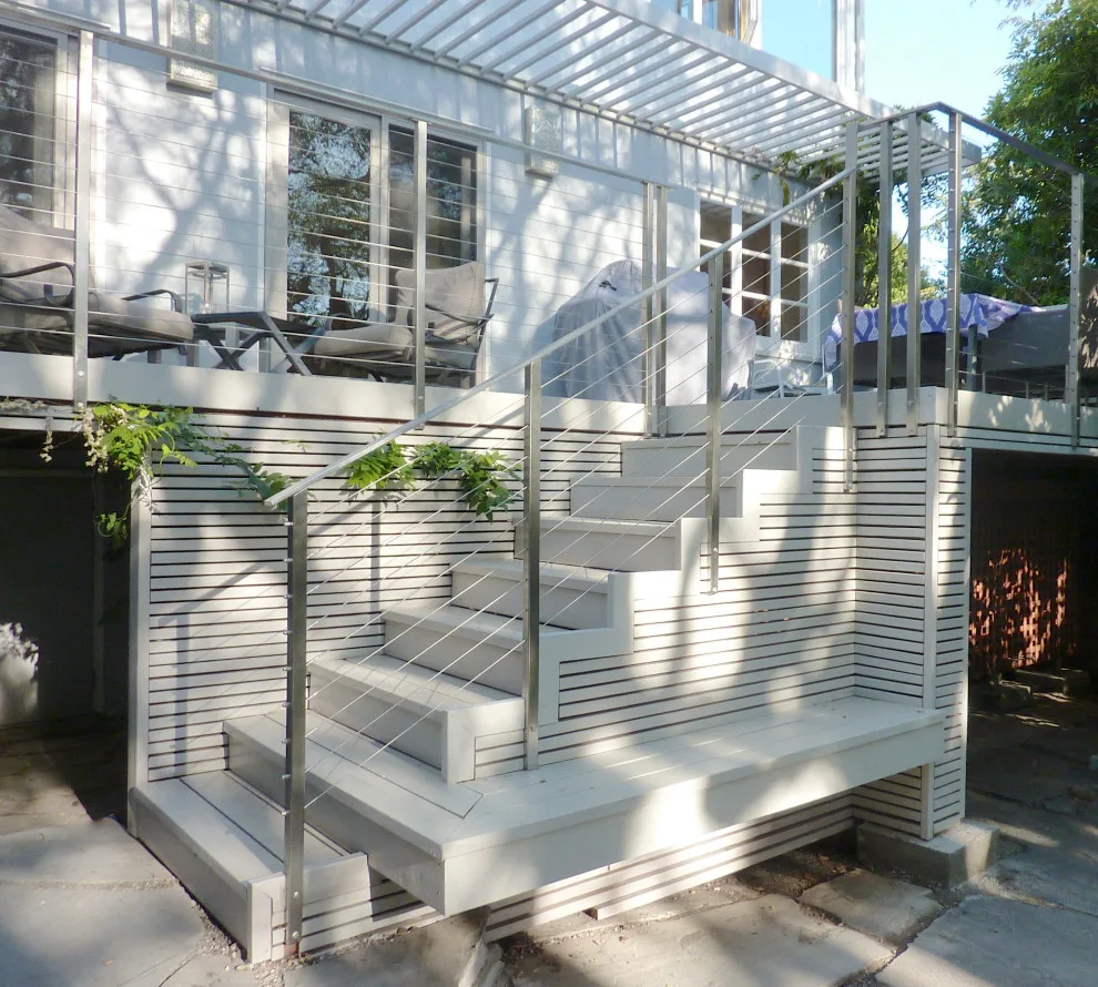 Deck: when do stairs transcend their basic function? by Rebecca Schnier Architecture - Photo 2