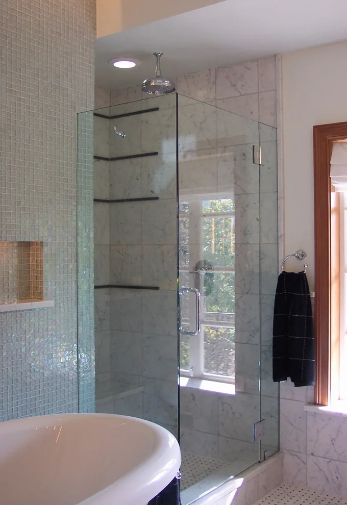 Mosaic Glass Bathroom by Rebecca Schnier Architecture - Photo 3