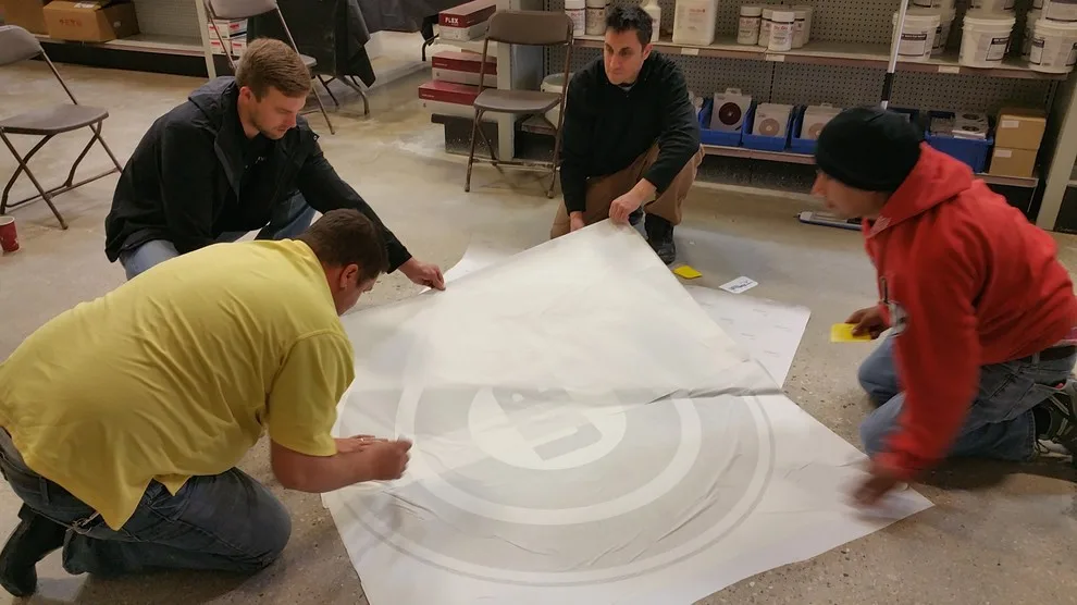 Polished Concrete Cubs Emblem by Lemoncello Stone Protection & Restoration - Photo 9