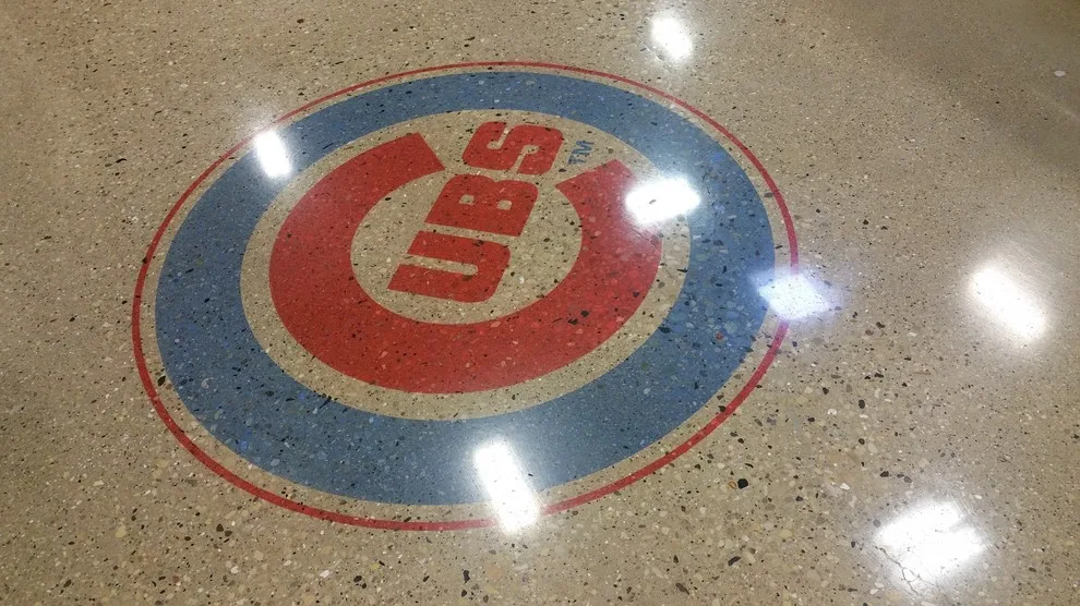Polished Concrete Cubs Emblem by Lemoncello Stone Protection & Restoration - Photo 7