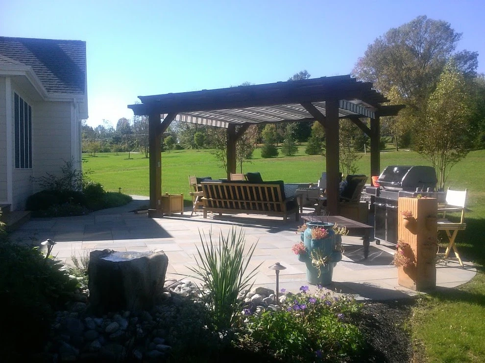 Contemporary Fire Pit Project by Vintage Landscaping - Photo 2