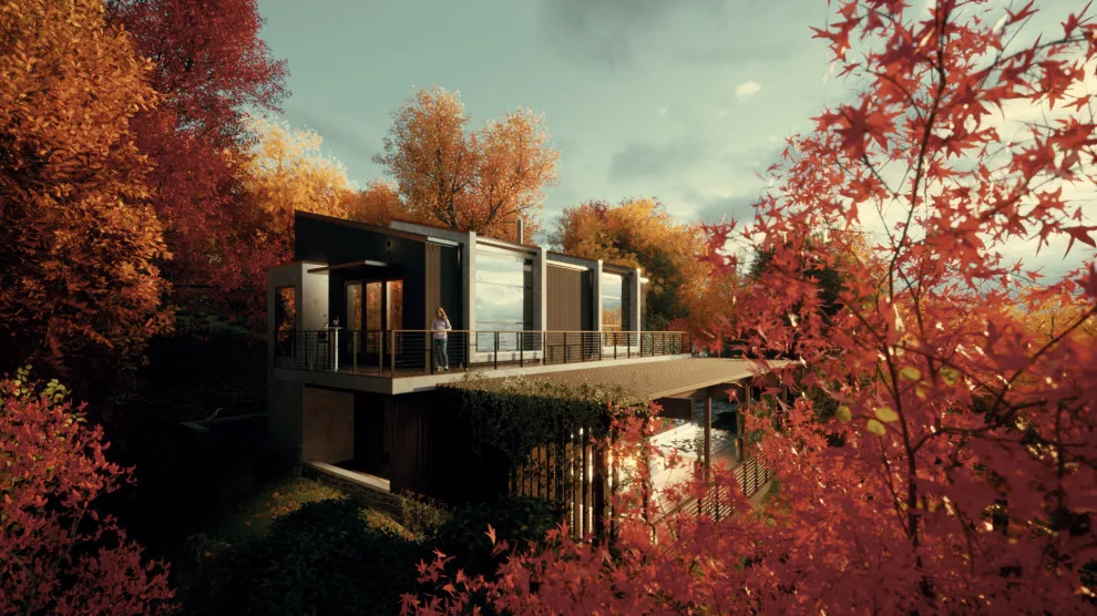 Contemporary Cabins at CRR by Clements Wimsatt Architects - Photo 13