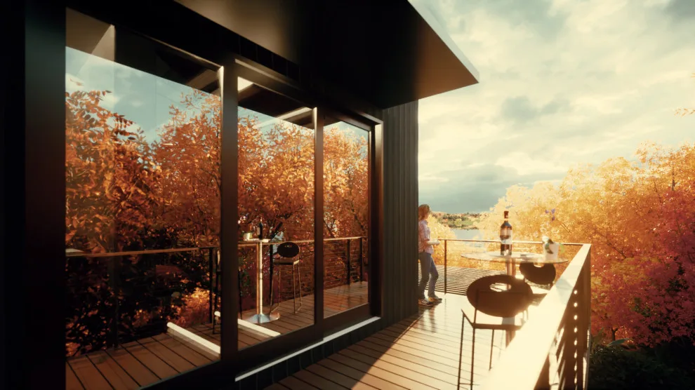 Contemporary Cabins at CRR by Clements Wimsatt Architects - Photo 14
