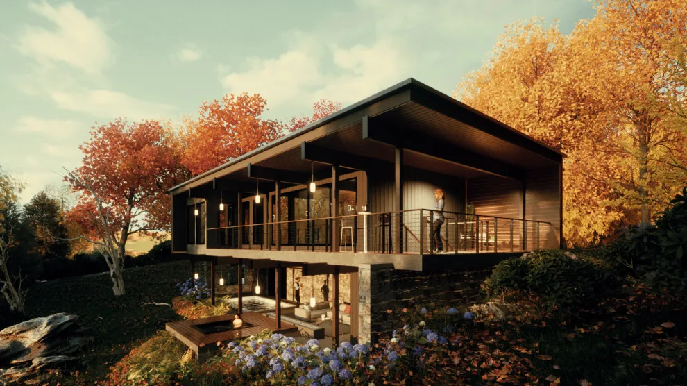 Contemporary Cabins at CRR by Clements Wimsatt Architects - Photo 11