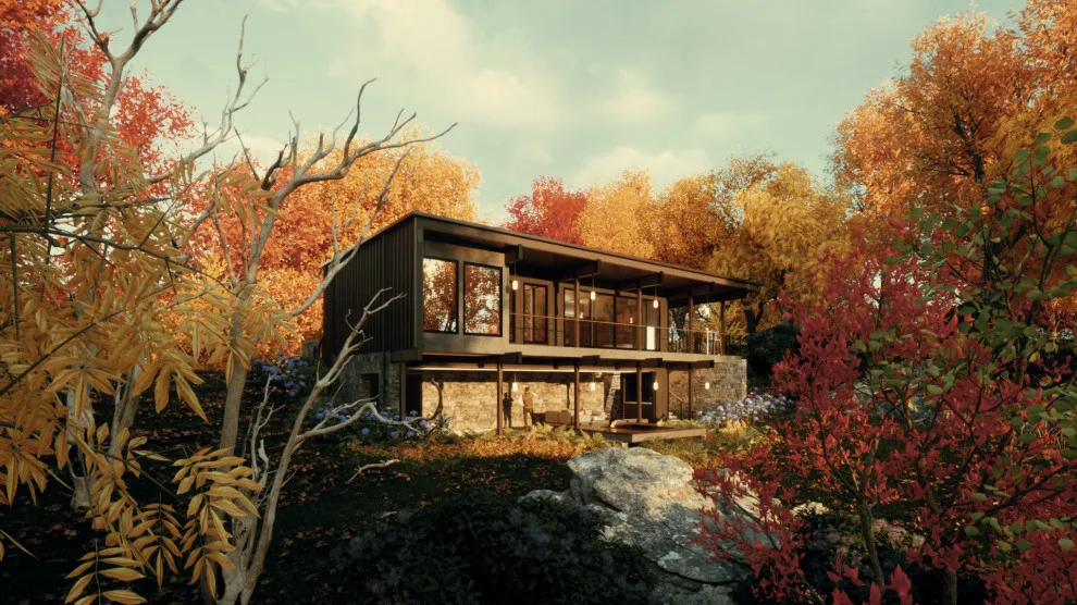 Contemporary Cabins at CRR by Clements Wimsatt Architects - Photo 7