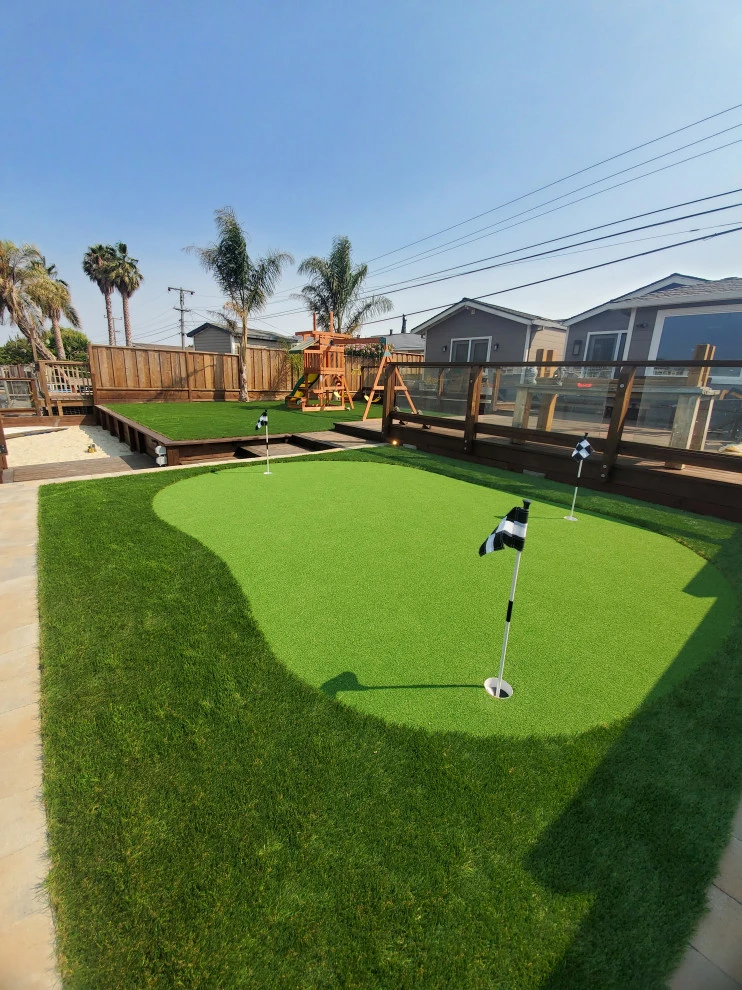 putting green and turf for backyard by Westcoast Hardscape - Photo 2