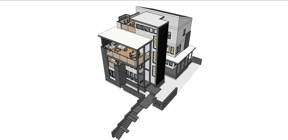 Contemporary City Residence in the Gulch by Clements Wimsatt Architects - Photo 2
