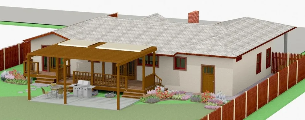 Charming Backyard Porch Renovation by Hyland Fisher - Architect - Photo 2