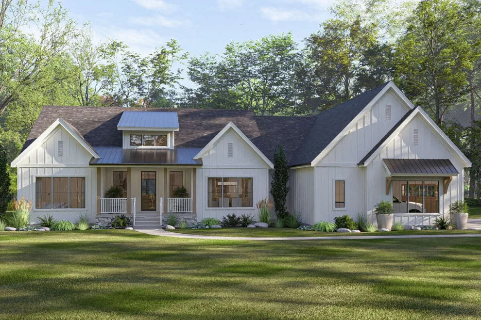 Contemporary Farmhouse Design 963-01196 by America's Best House Plans - Photo 2