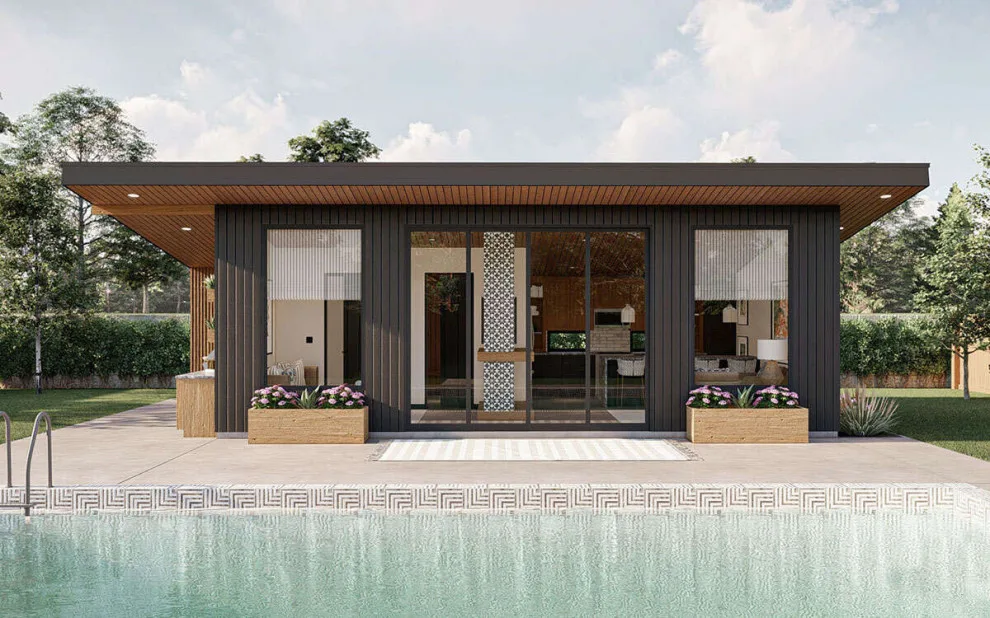 Contemporary Pool House Design 963-00917 by America's Best House Plans - Photo 9