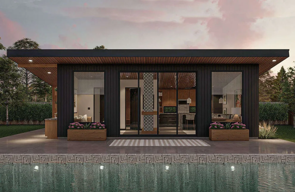 Contemporary Pool House Design 963-00917 by America's Best House Plans - Photo 3