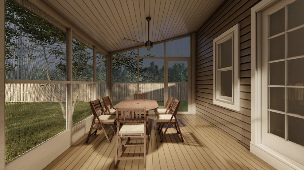 Compact and Comfortable Screened Porch by Fabl Design - Photo 2