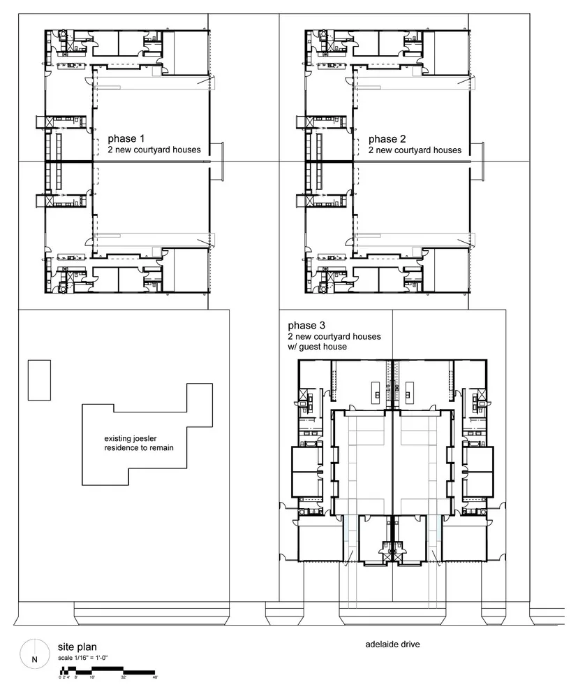 The Six Enclosed Courtyard Homes by Ibarra Rosano Design Architects - Photo 2