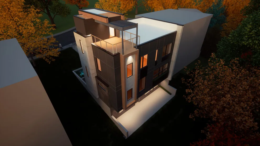 Contemporary Residence on Archer by Clements Wimsatt Architects - Photo 4