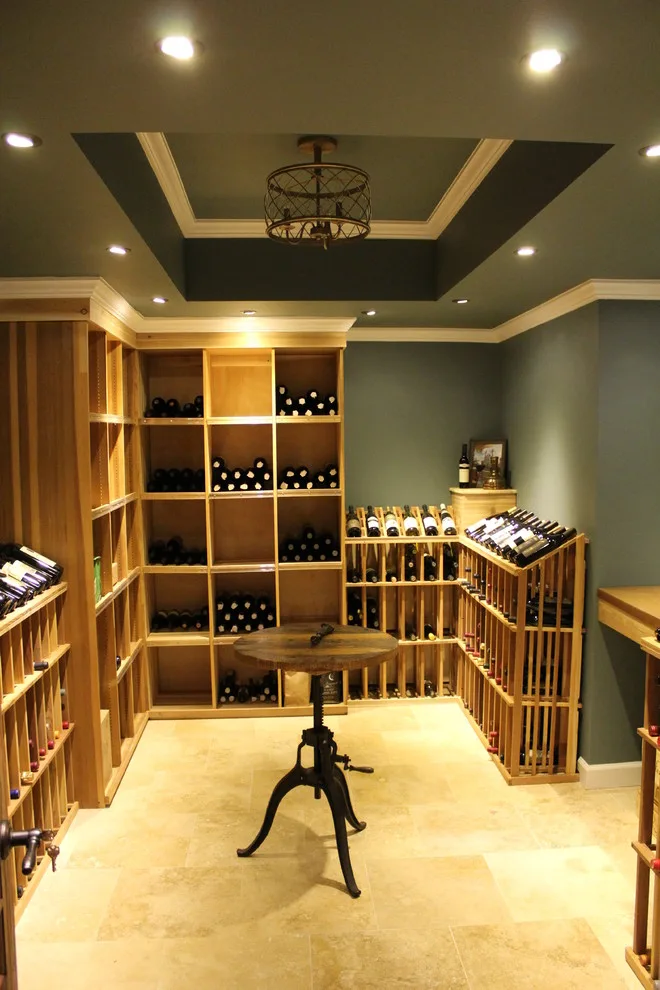 Wine cellar in the basement by APEC Electrical Contractors, Inc. - Photo 6