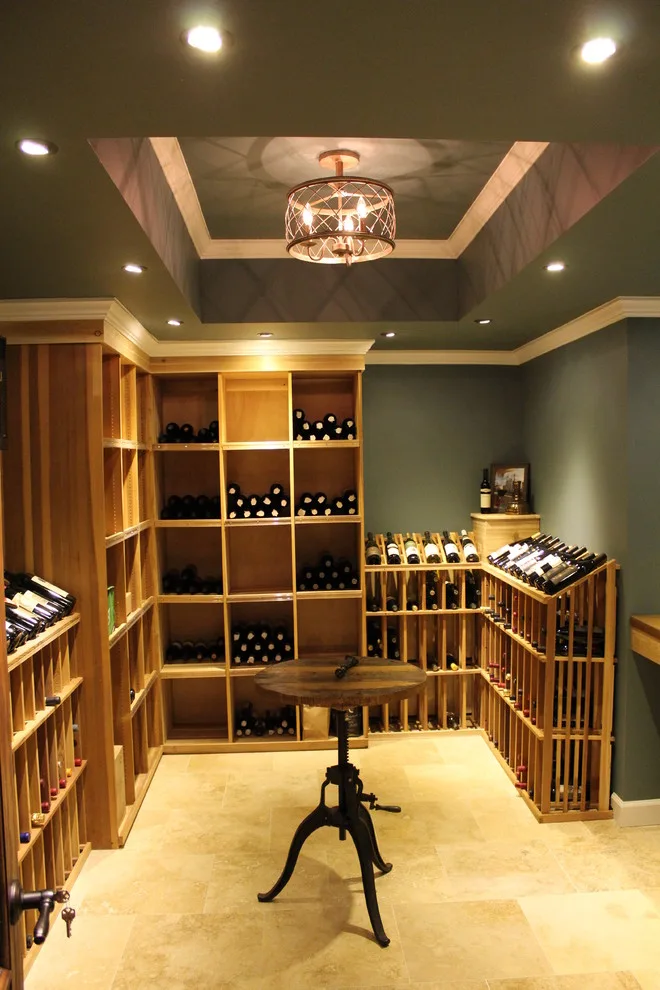 Wine cellar in the basement by APEC Electrical Contractors, Inc. - Photo 4
