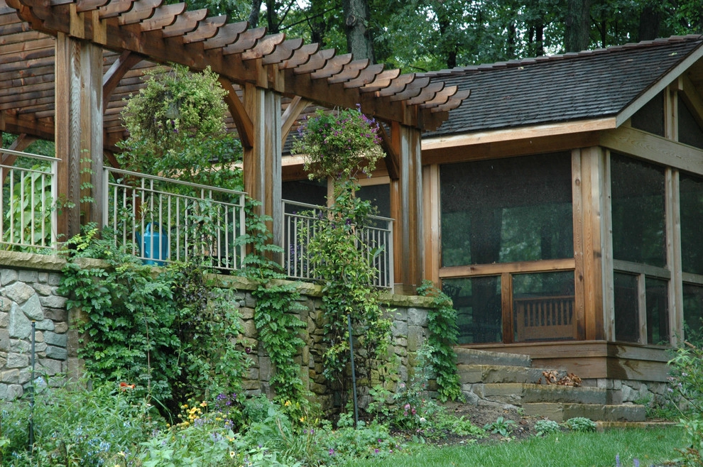 Cottage Garden and Pergola by Land Architects, Inc. - Photo 6