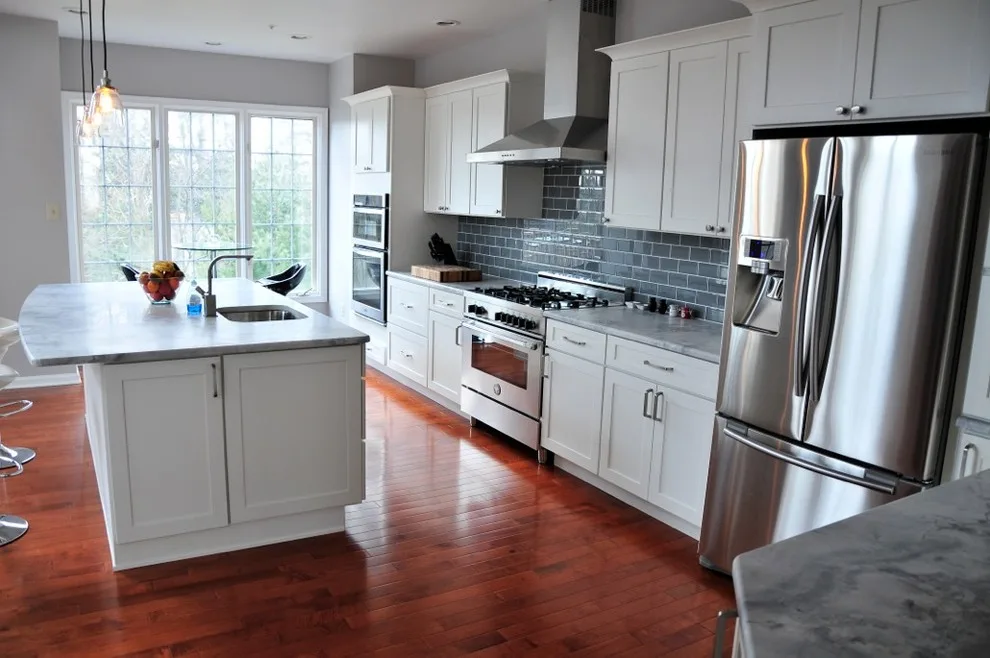 Newtown Square PA Shaker Kitchen in Bright White by Main Line Kitchen Design - Photo 4