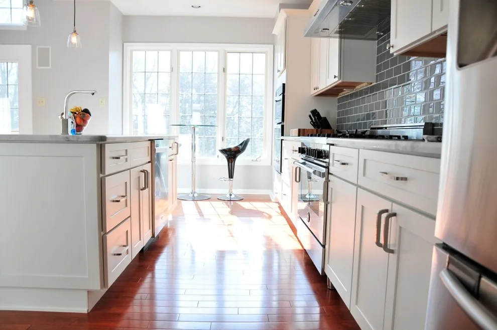 Newtown Square PA Shaker Kitchen in Bright White by Main Line Kitchen Design - Photo 2