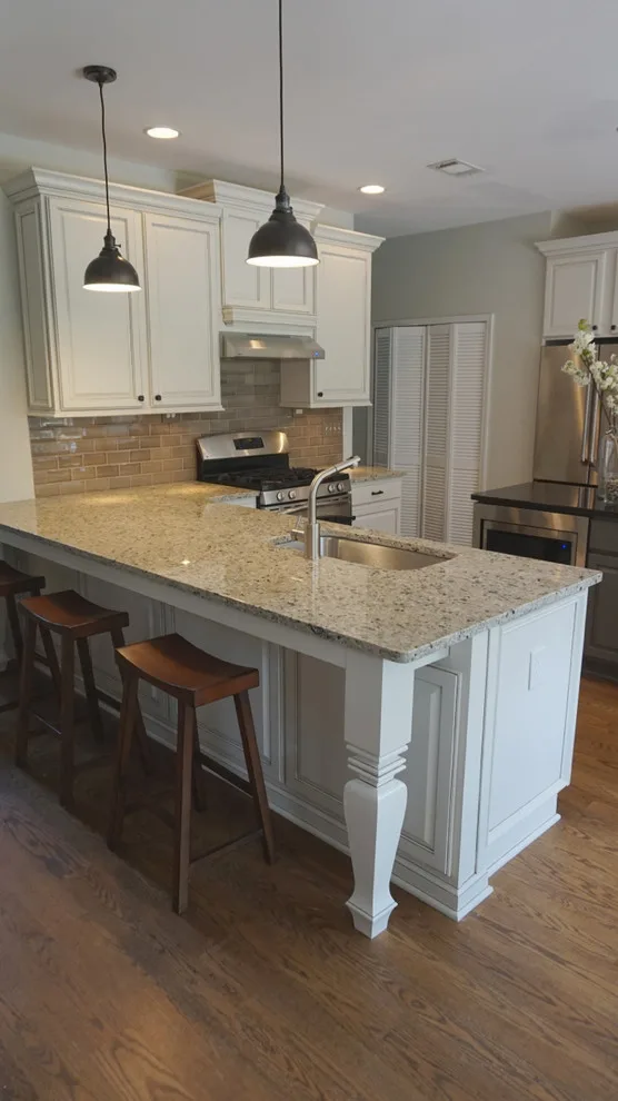 Transitional Oak Kitchen Renovation by Interiors By Abraham - Photo 17