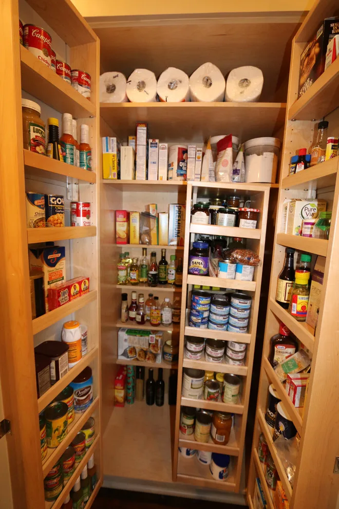 Pull-Out Pantry Design Enhances Storage in Wood-Mode Kitchen by Classic Cupboards, Inc - Photo 14