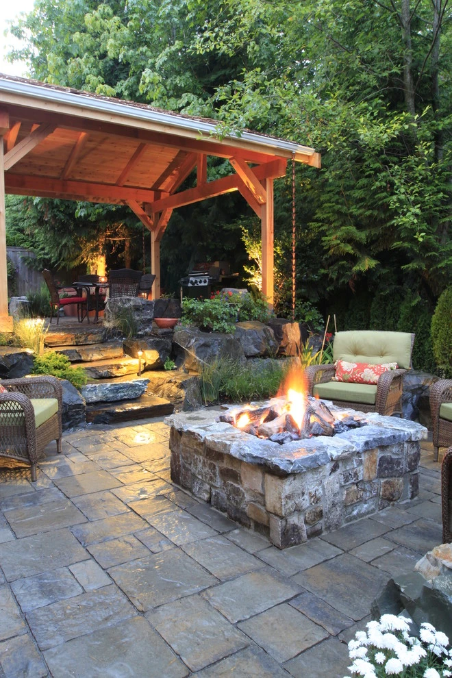 Sammamish Outdoor Living + Fire + Water by Alderwood Landscape Architecture And Construction - Photo 2