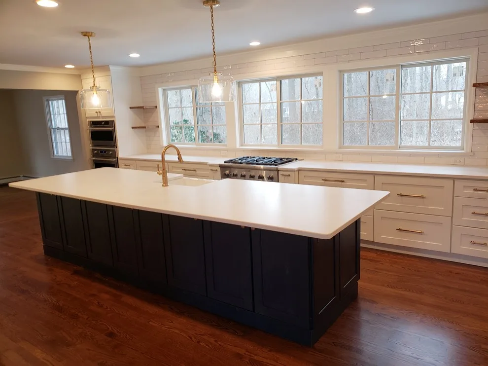Azure and Ivory Open Plan Kitchen by Radzwillas Kitchen And Bath Design - Photo 2