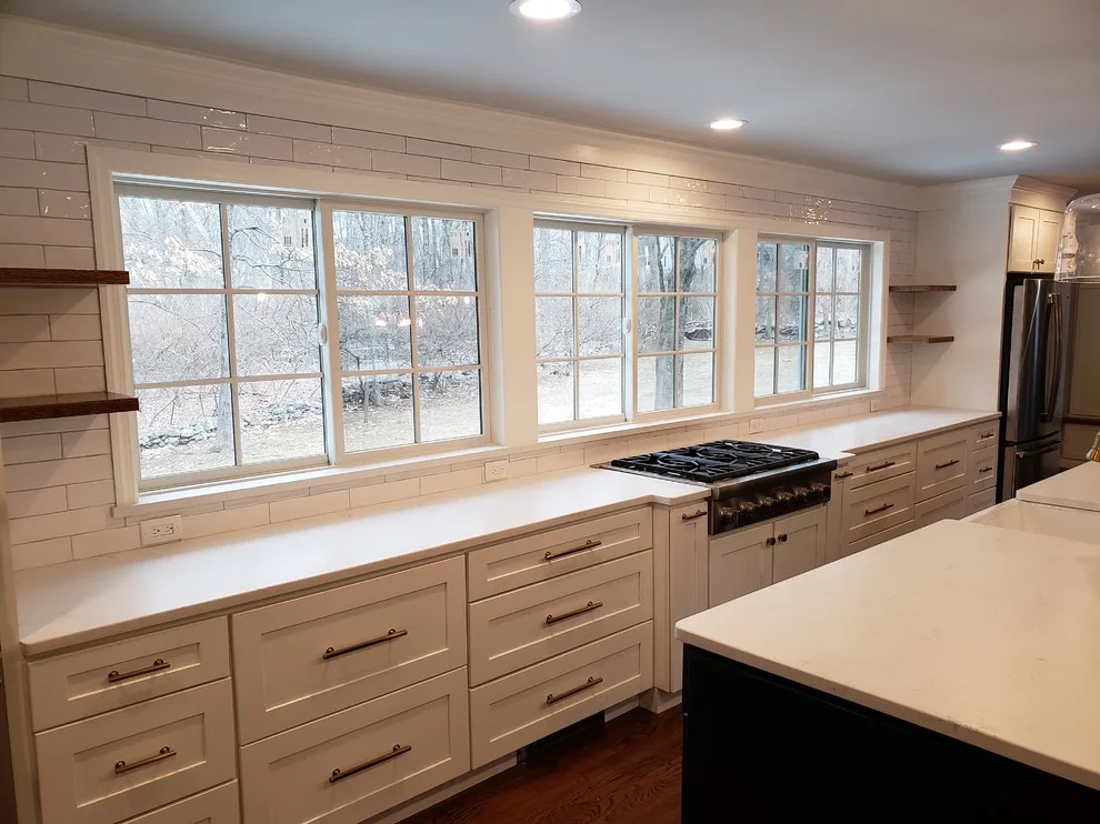 Azure and Ivory Open Plan Kitchen by Radzwillas Kitchen And Bath Design - Photo 6