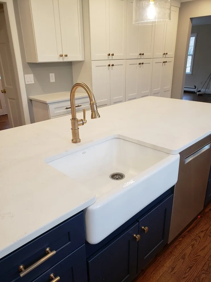 Azure and Ivory Open Plan Kitchen by Radzwillas Kitchen And Bath Design - Photo 19